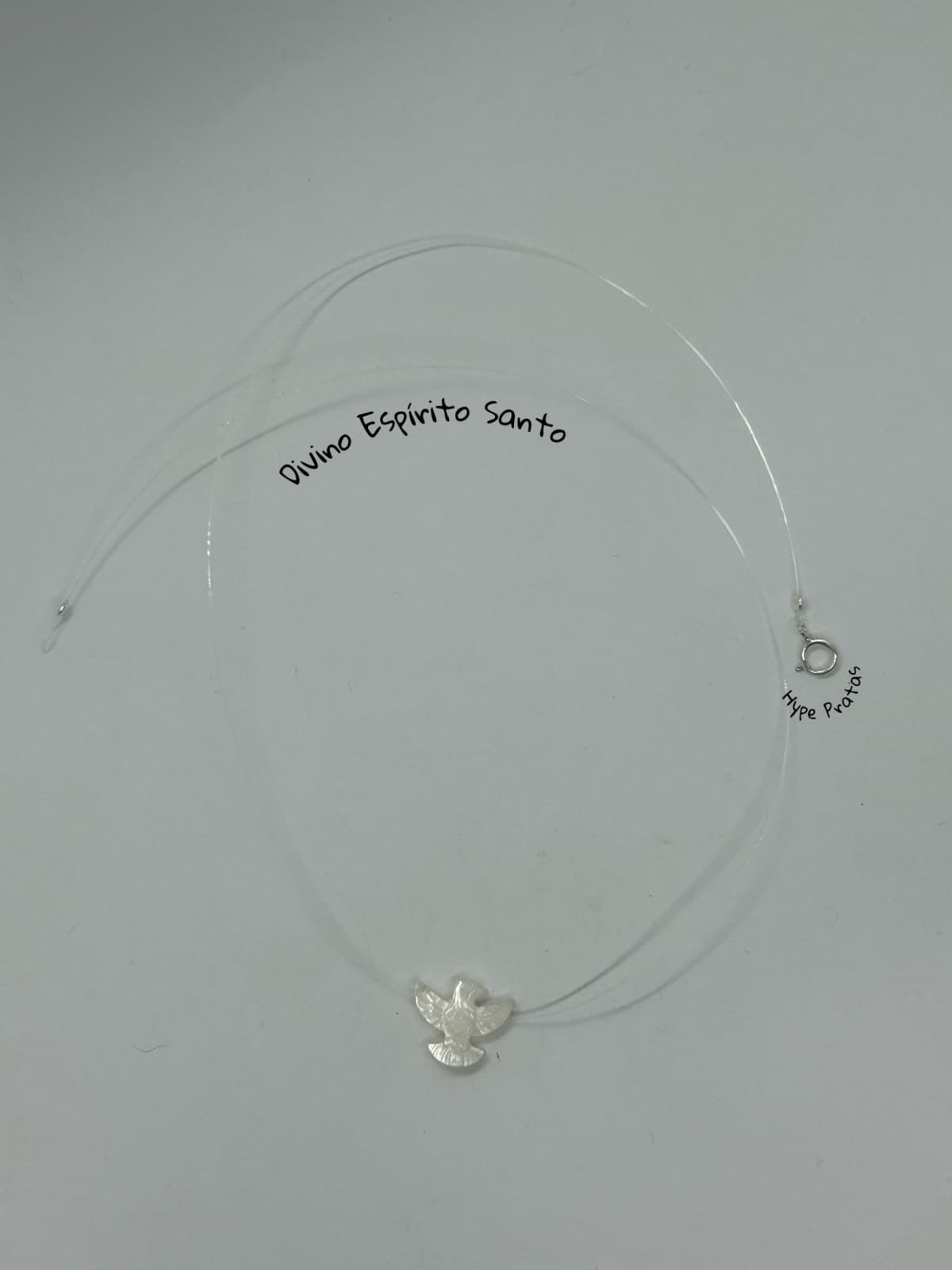 Choker Divino Espírito Santo Madrepérola 45 cm