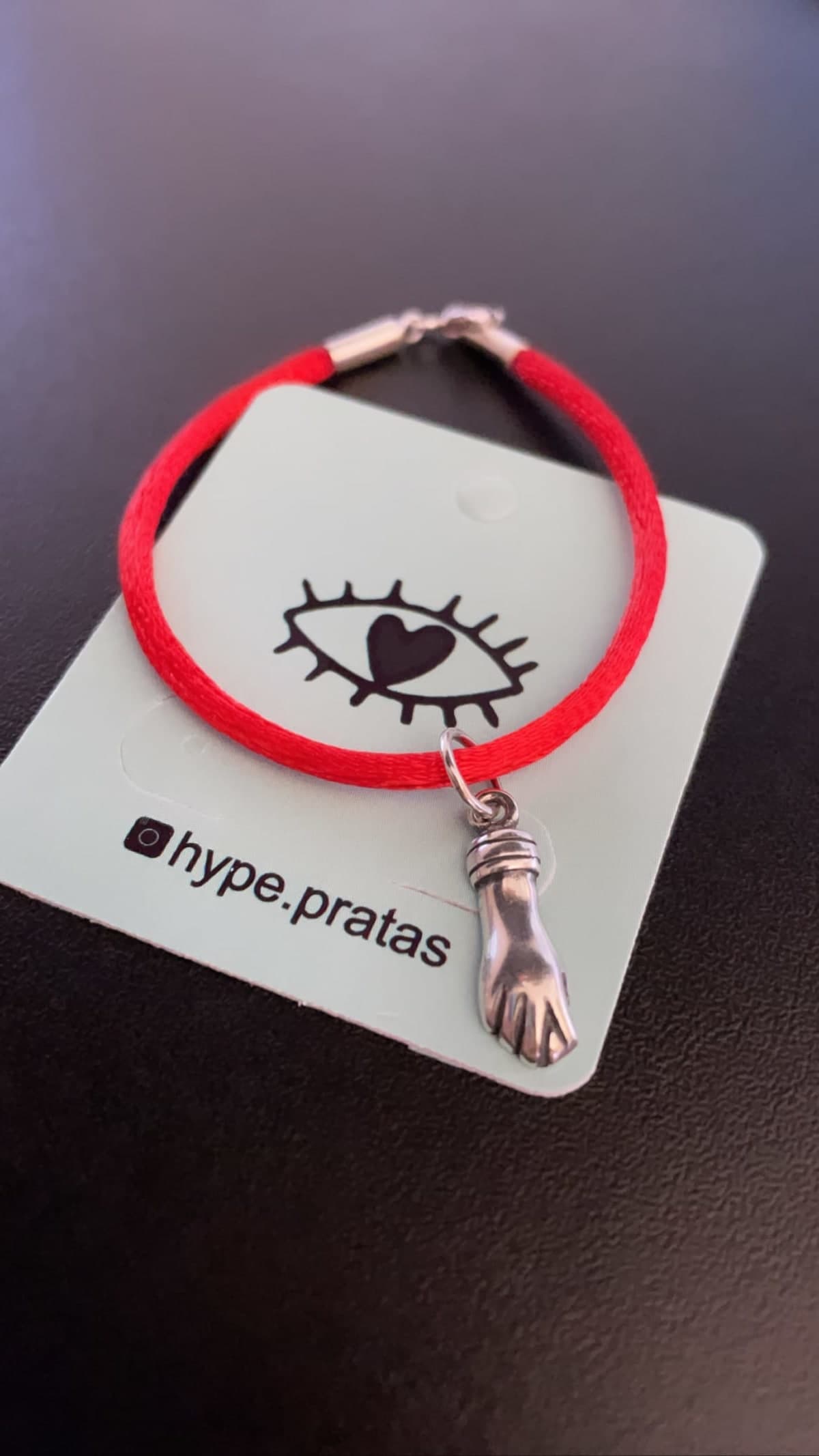 Pulseira Cetim Vermelha Com Fecho Prata 925 20 cm