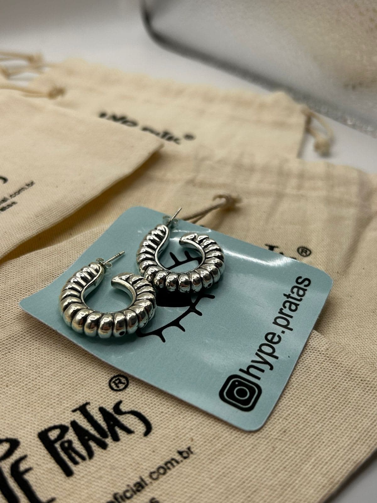 Brinco Argola Eletroformação