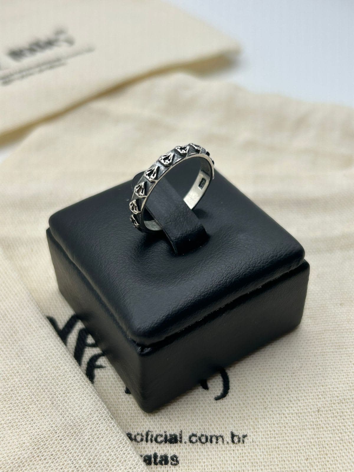 Aliança Diamante Boho Tam 16