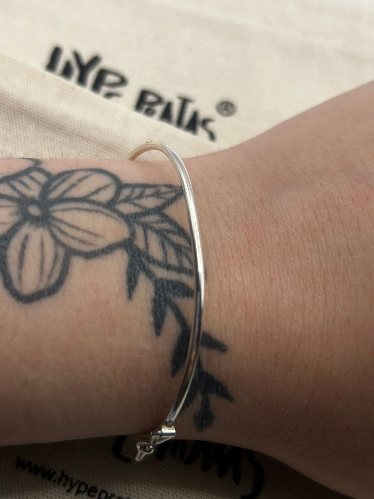 Pulseira/Bracelete Aro Redondo Liso Infantil Prata 925 (0,1 mm)