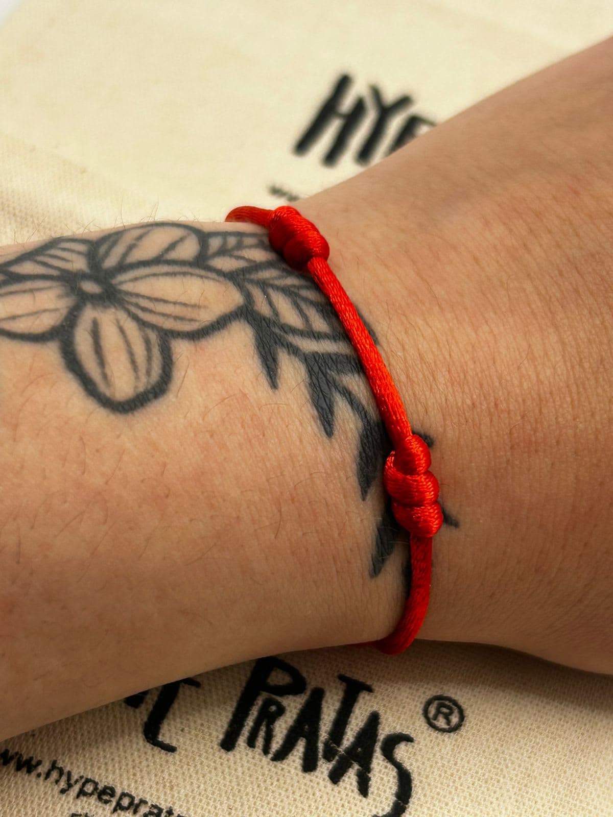 Pulseira Cetim 3 nós