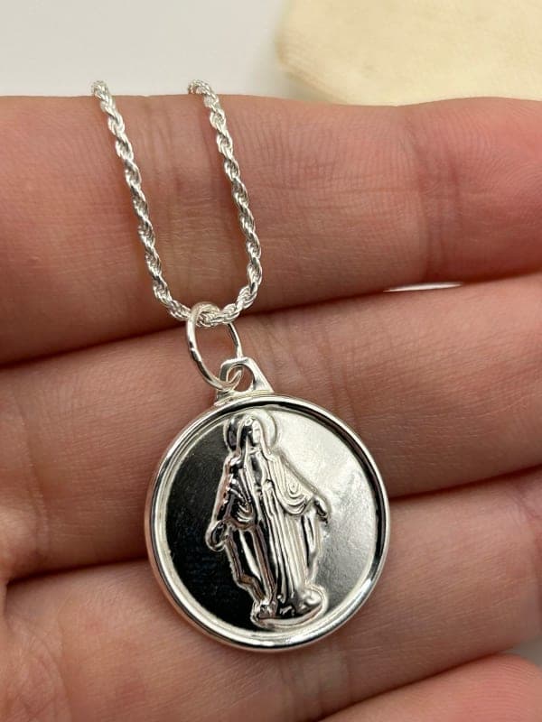 Pingente Medalha Nossa Senhora das Graças 2cm